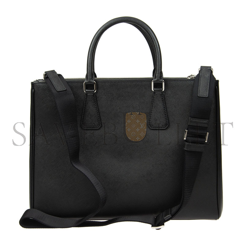PRADA SAFFIANO TOTE BAG BLACK 2VG061 (39*29*9cm) 